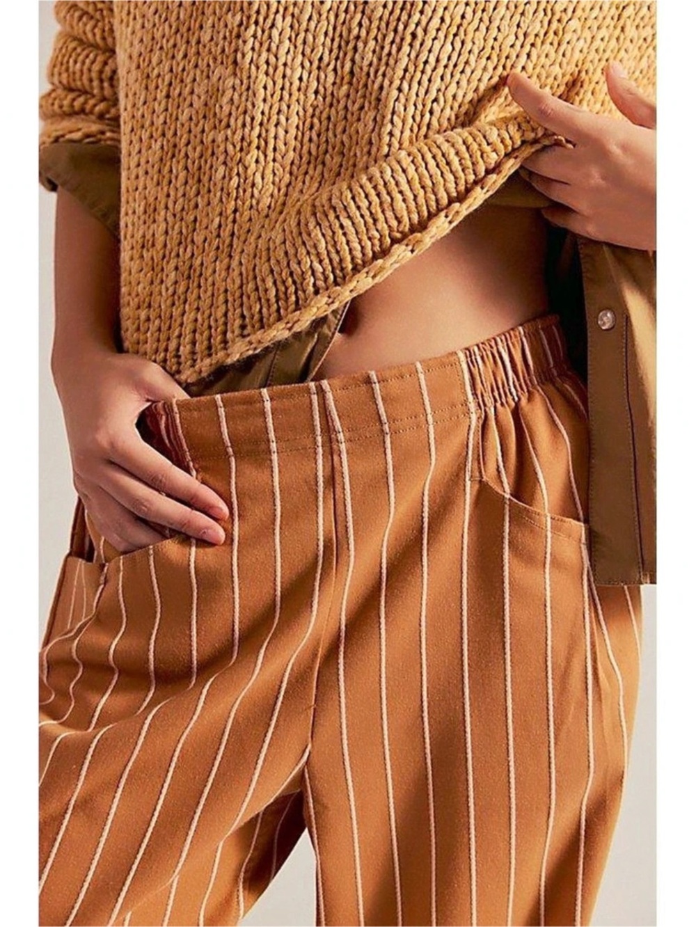 Free People Nice Choice Pull-On
Trousers in Natural - XL NWT - Picture 2 of 16